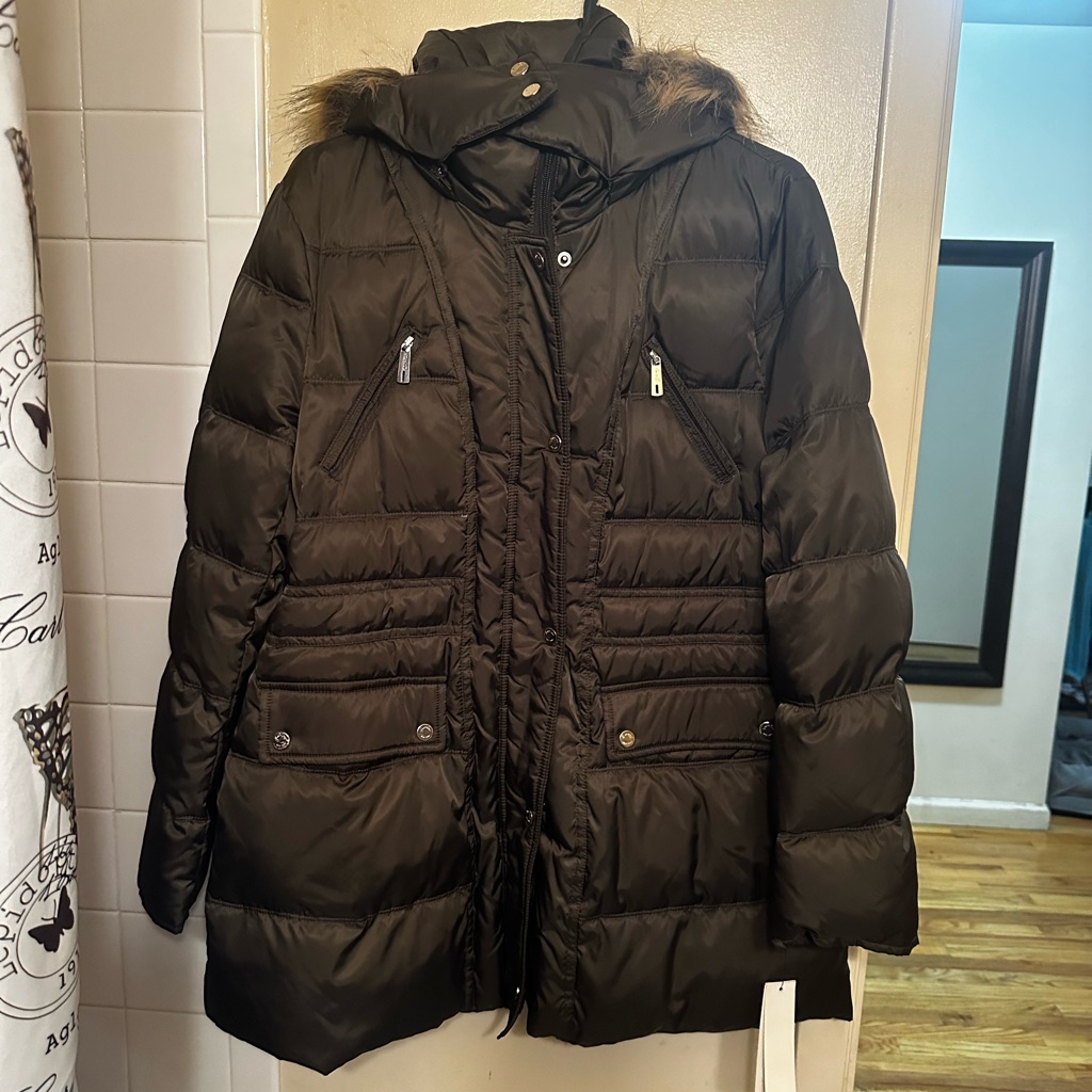 New Olive Green Kenneth Cole Coat Xl